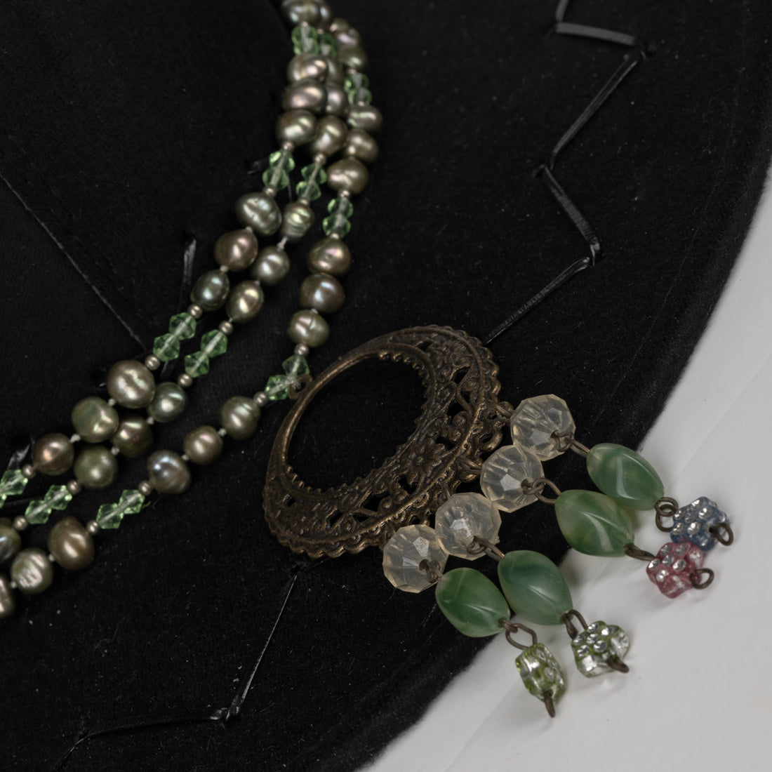 Black Cowboy Brand New Hat with Accessories