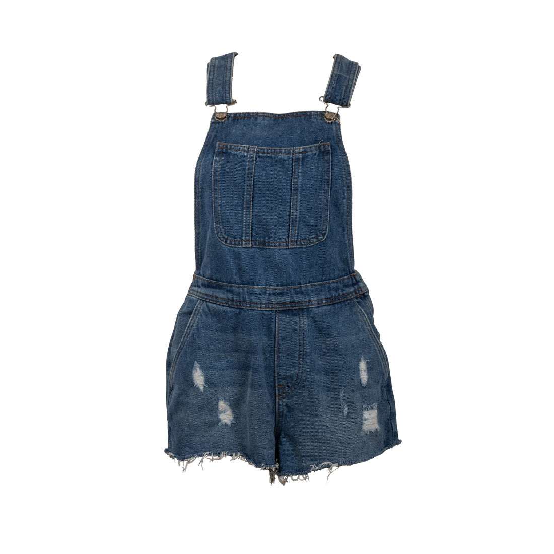 Denim Co Denim Shorts Jumpsuit