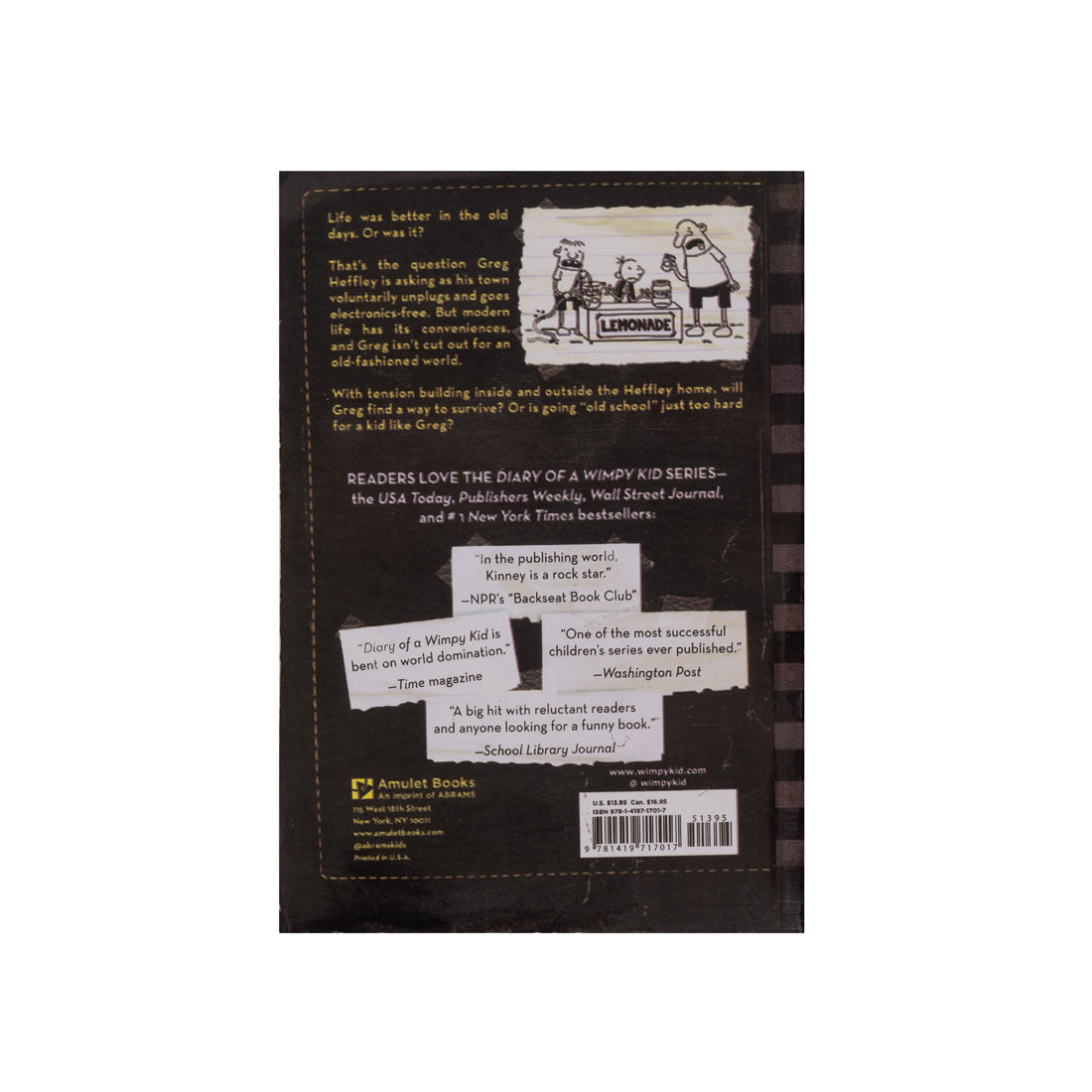Diary Of A Wimpy Kid Old School Book
