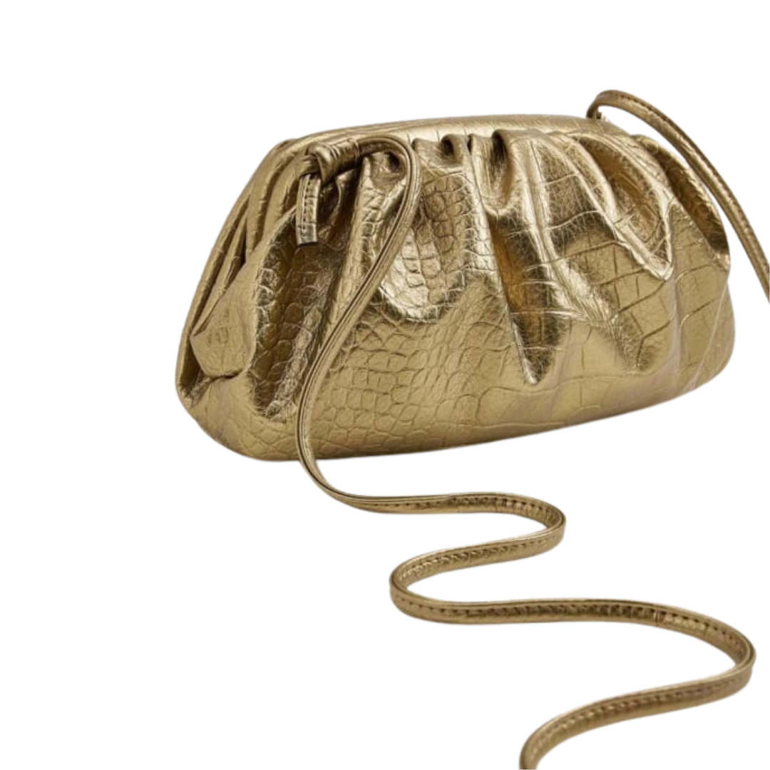 Crocodile Embossed Brand New Clutch Bag