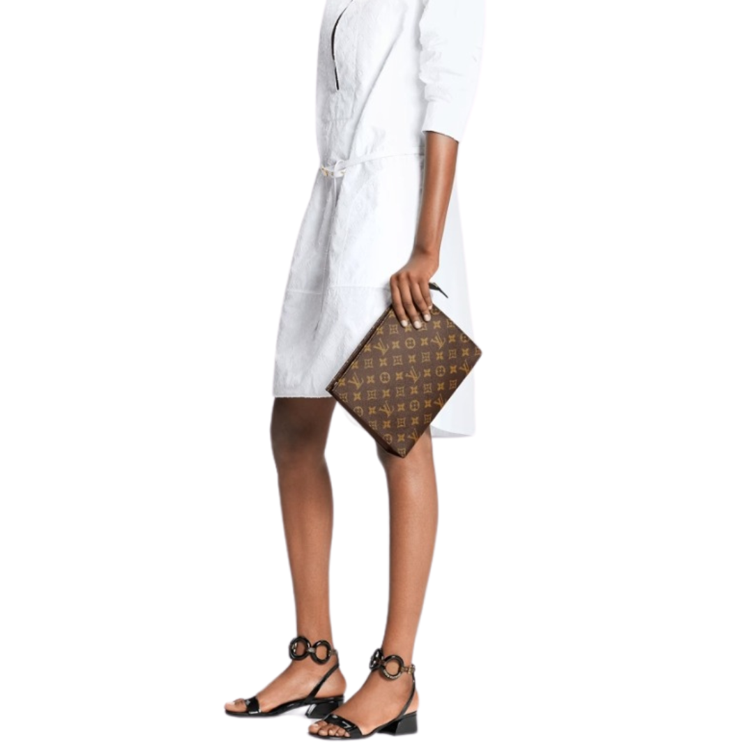 LV Brand New Pouchette Toilette Brown
