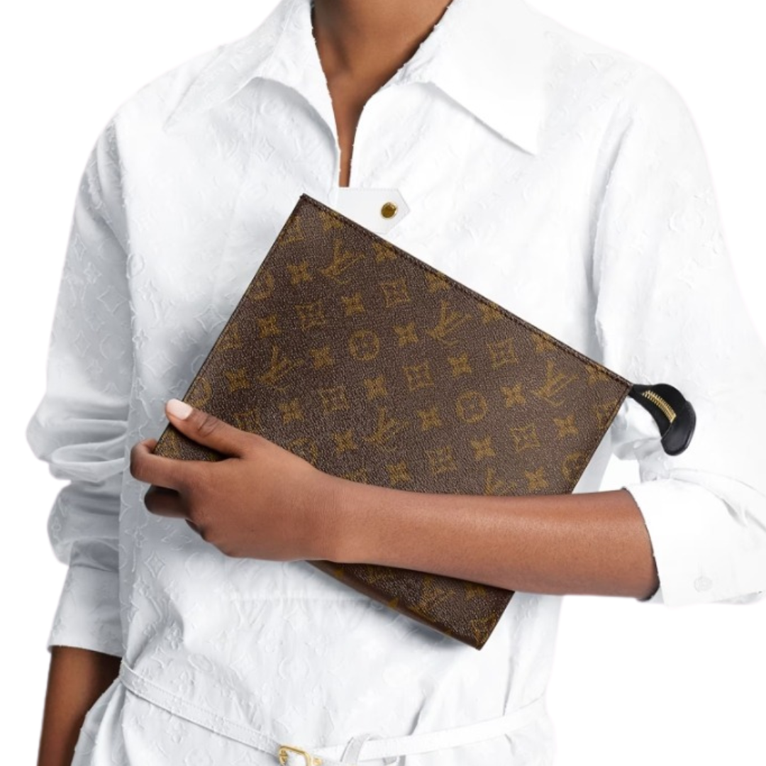 LV Brand New Pouchette Toilette Brown