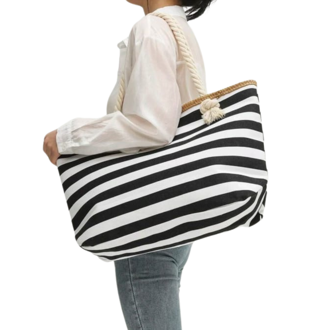 Stripped Brand New Tote Bag