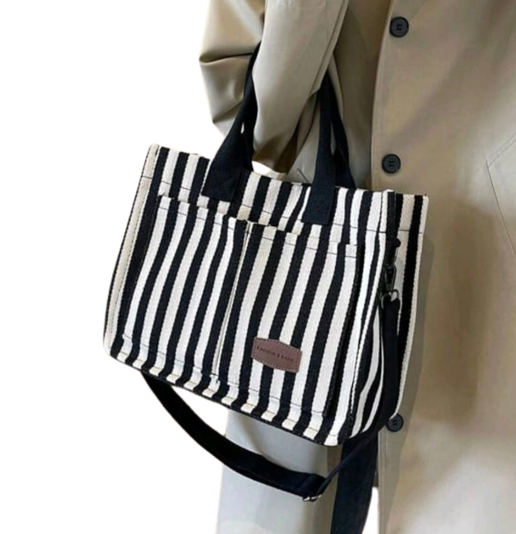 Stipped Brand New Tote Bag