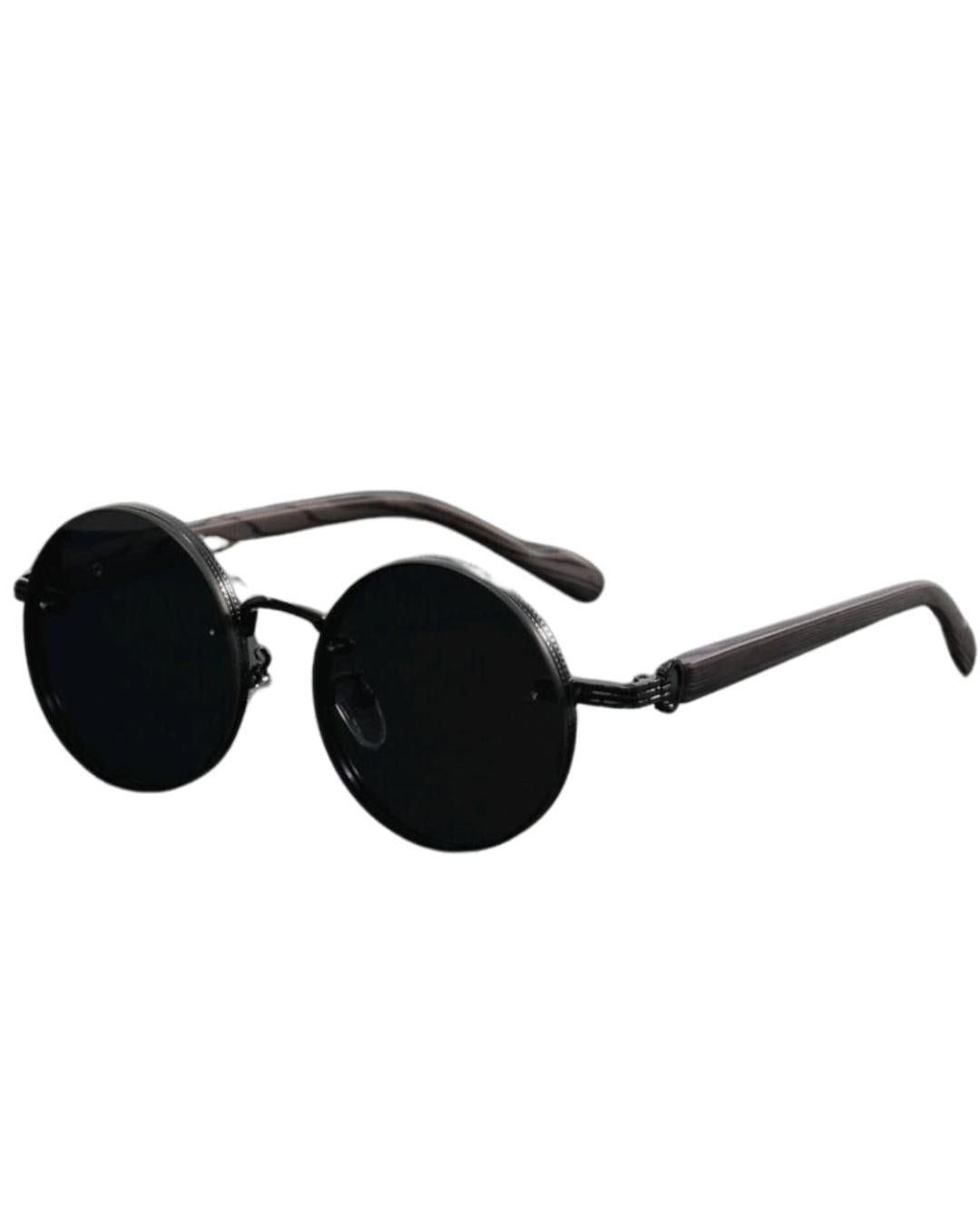Men's Metal Round Faux Glasses