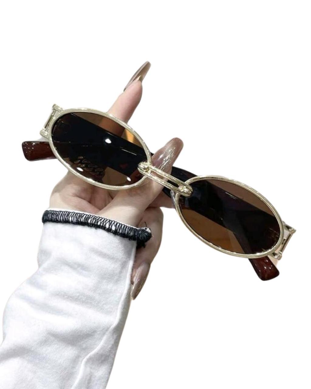 Vintage Classic Metal Oval Glasses For Women