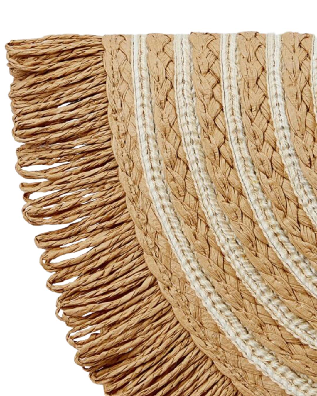 Holiday Boho Fringed Stylish Woven Clutch Bag