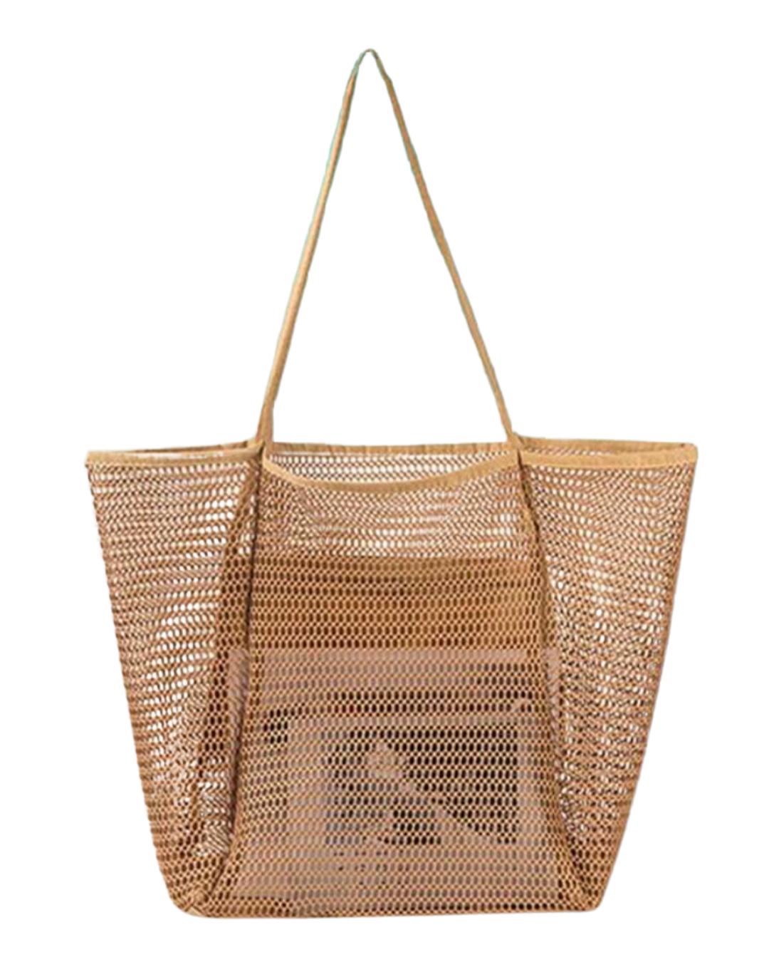 Mocha Brown Beach Bag