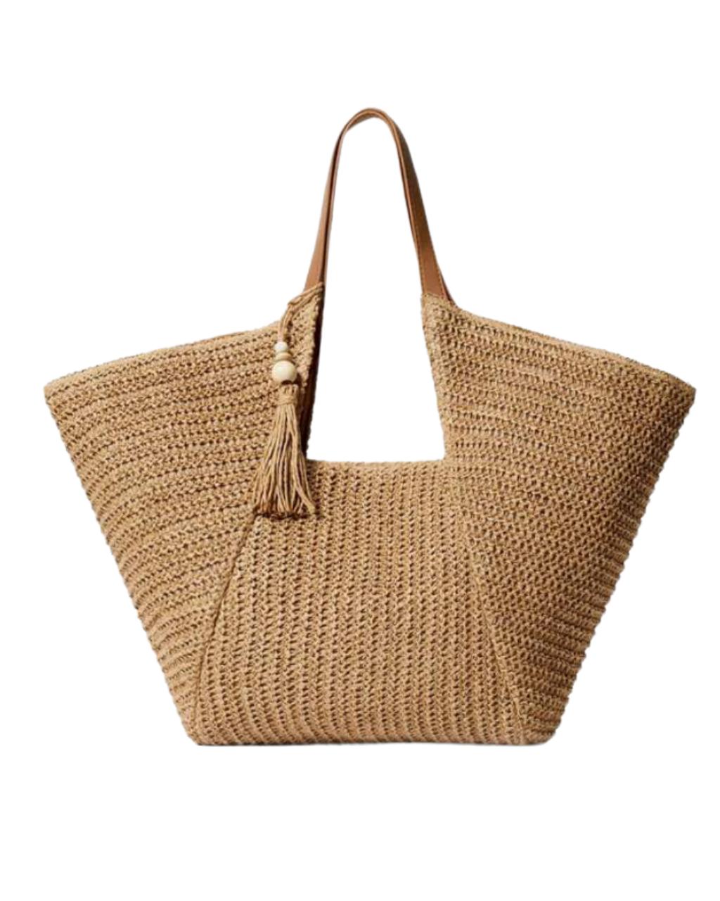 Women's Bohemian Style Large Capacity Woven Tote Bag