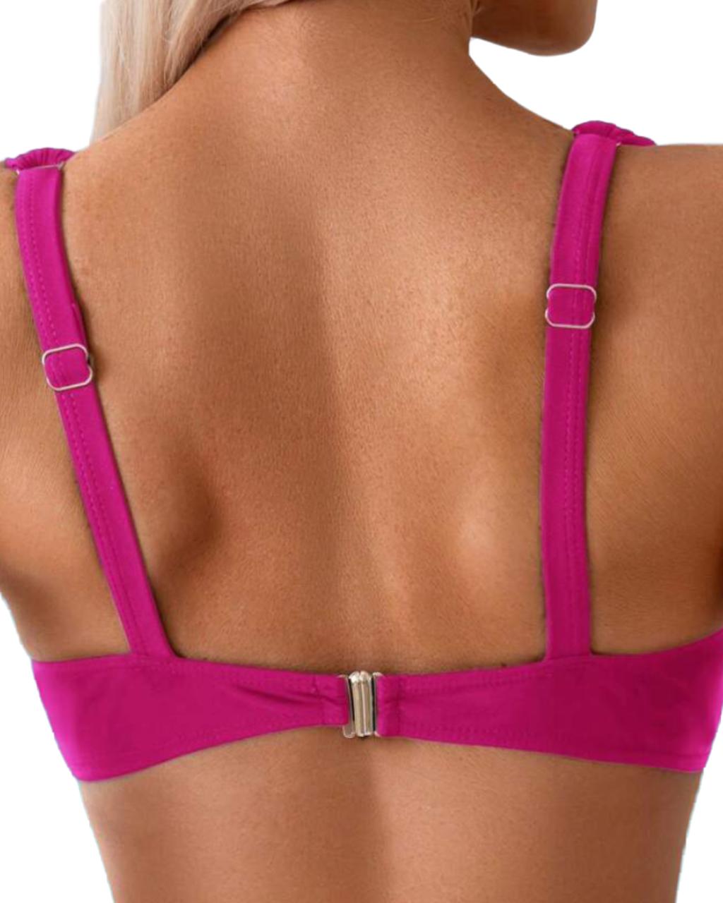 Red Violet Two Pieces Swimwear Set