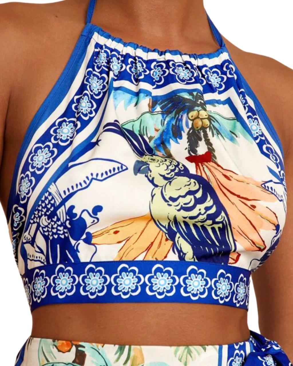 2 Pcs Printed Set For Women