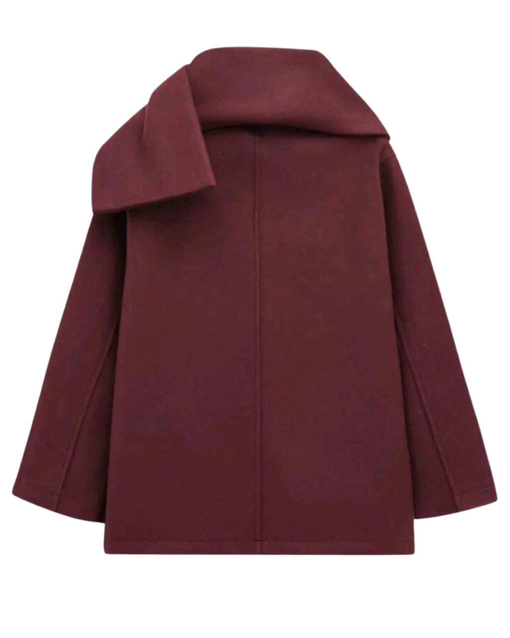 Solid Color Single-Breasted Overcoat