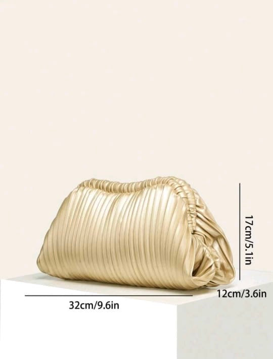 Brand New Funky Gold Clutch