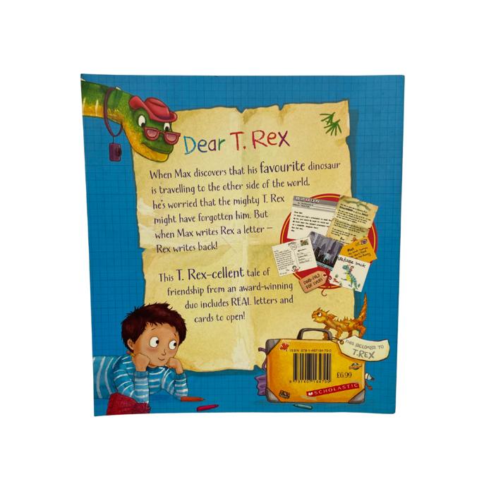 Dear Dinosaur T.Rex On Tour With Real Letters To Read Book - mymadstore.com
