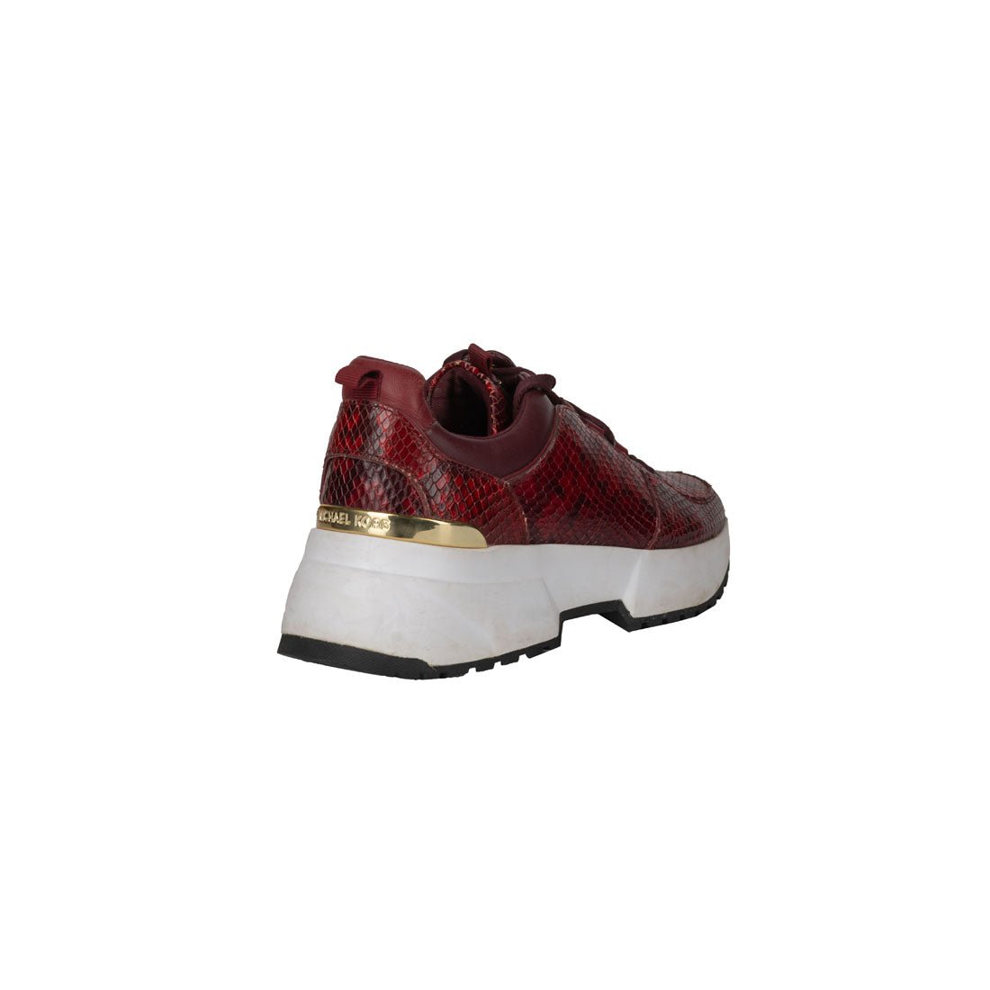 Michael Kors Cosmo Snake-Embossed Leather Trainer Shoes - mymadstore.com