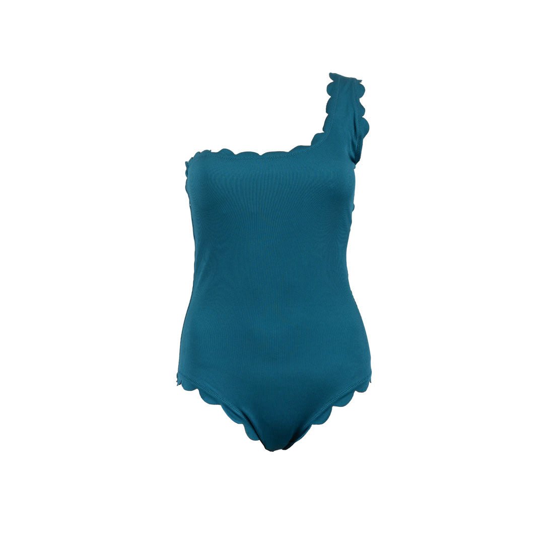 SteelBlue One Shoulder One Piece Brand New Swimwear - mymadstore.com