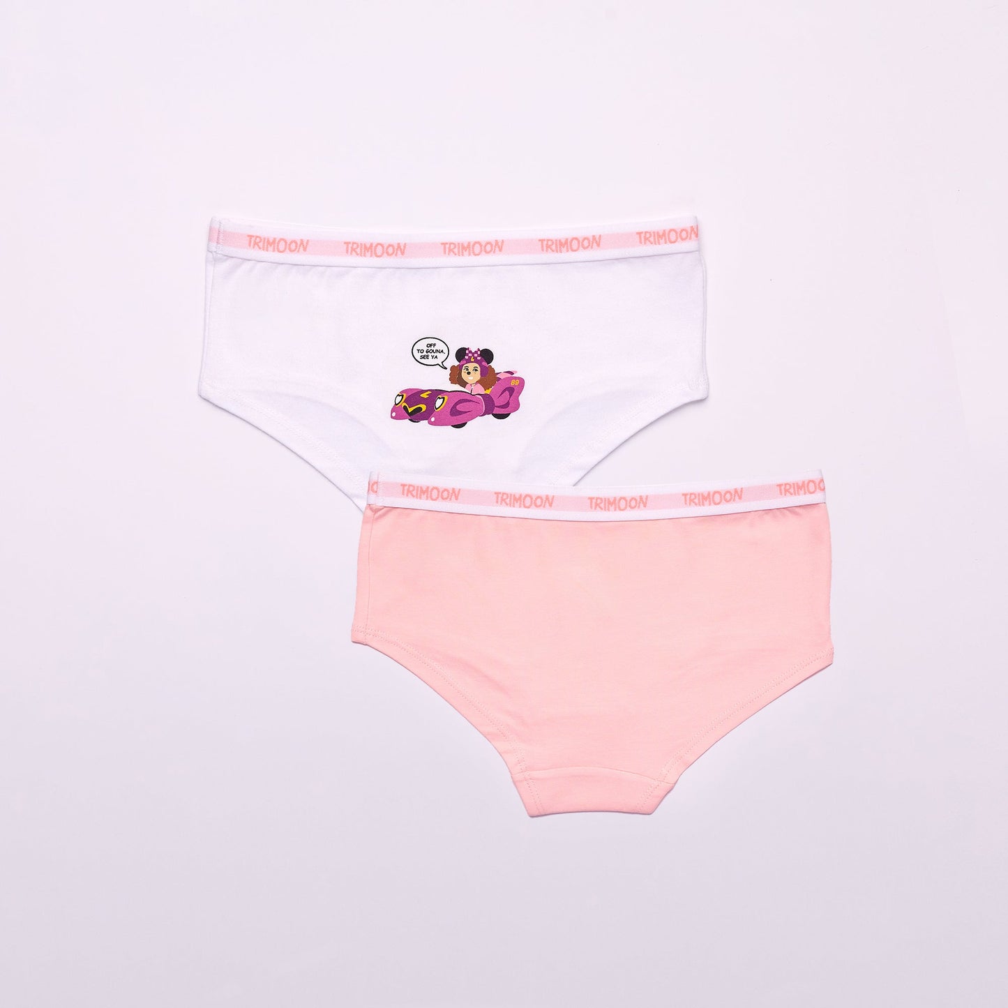 Trimoon Pack of 2 Brand New Hipsters For Girls - Lila on Wheels - mymadstore.com