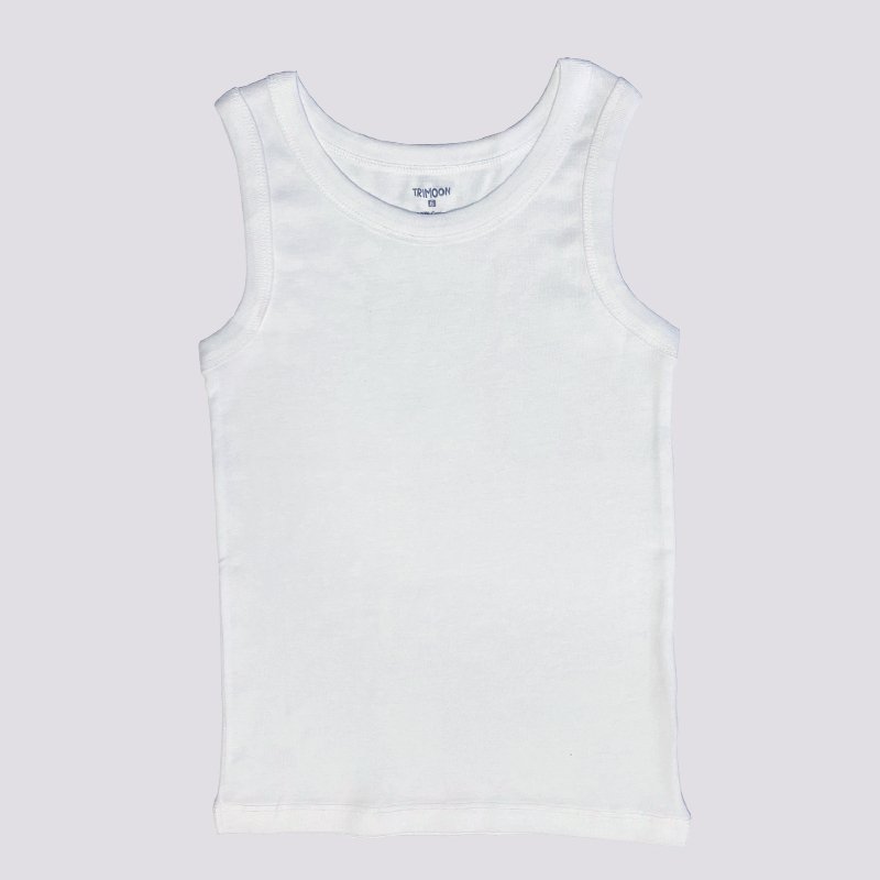 Trimoon Pack of 2 Brand New Plain Undershirts For Boy - mymadstore.com