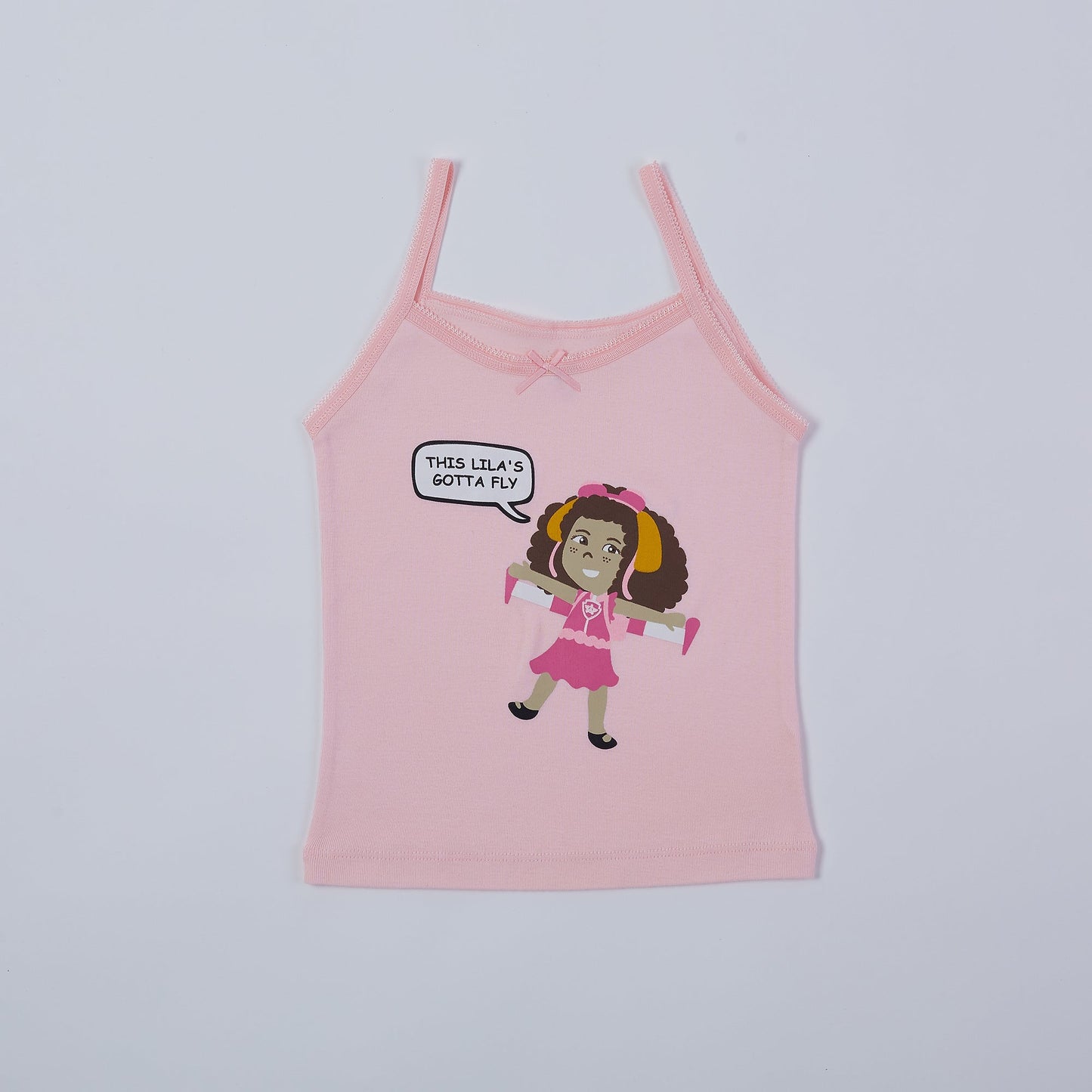 Trimoon Pack of 2 Brand New Undershirts For Girls - Lila Flies - mymadstore.com