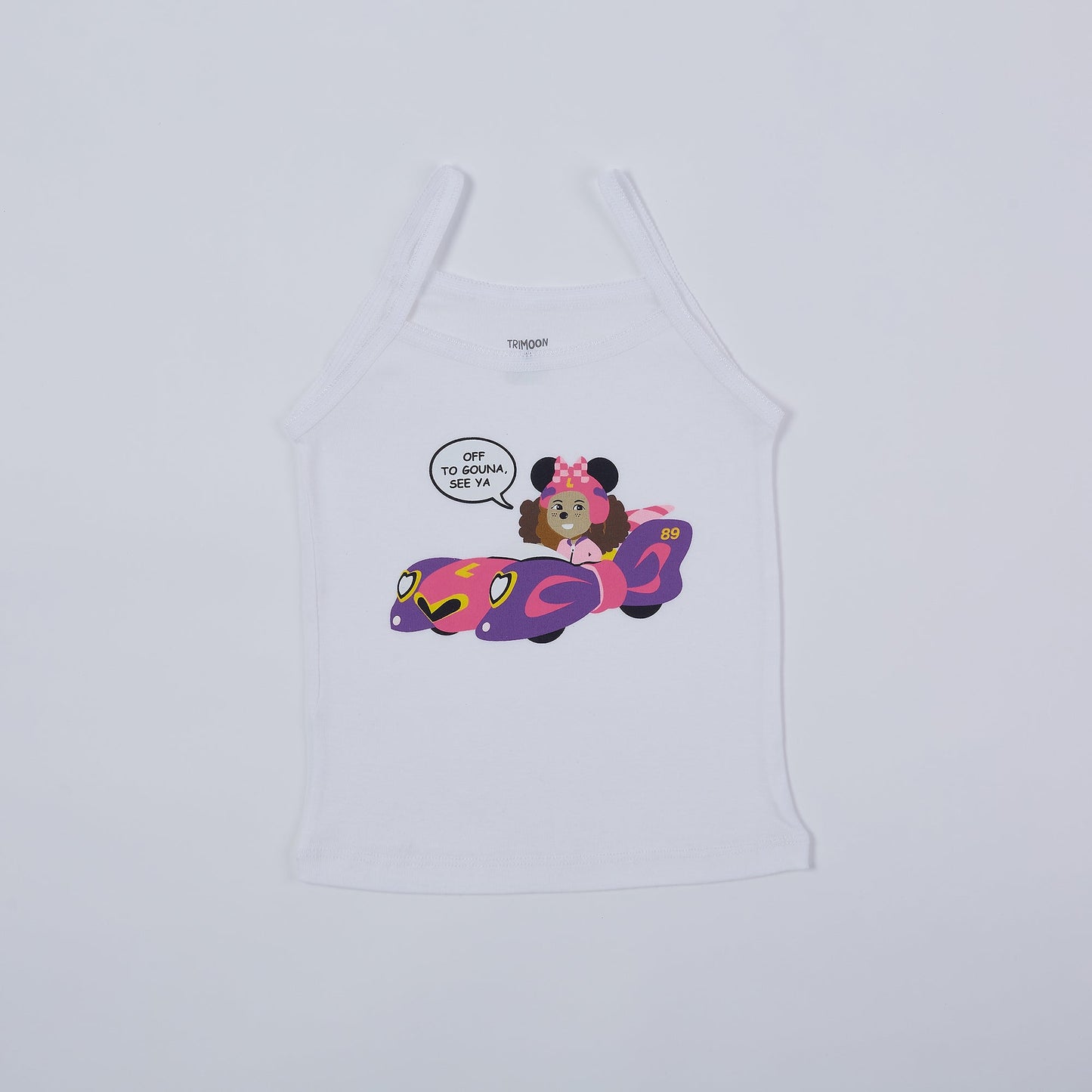 Trimoon Pack of 2 Brand New Undershirts For Girls - Lila On Wheels - mymadstore.com