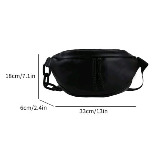 Large Capacity Brand New Black Fitness Waist Bag