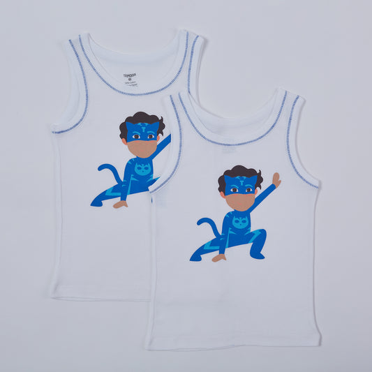 Trimoon Pack of 2 Brand New Undershirts For Boys -  threo Patrol