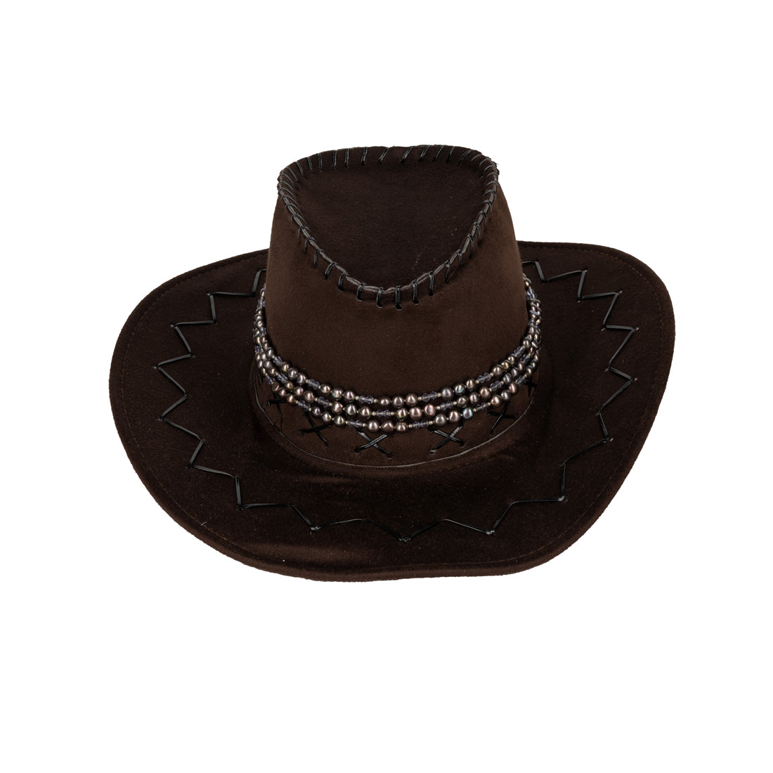 Brown Cowboy Brand New Hat with Accessories