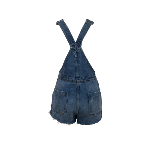 Denim Co Denim Shorts Jumpsuit