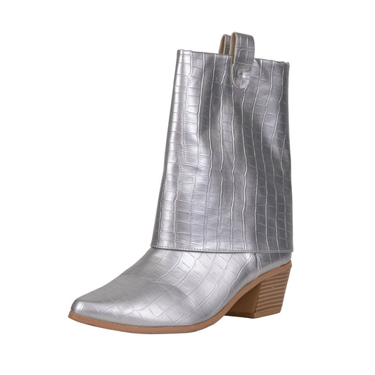 Cowboy Silver Boots