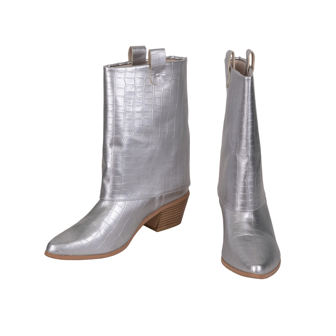 Cowboy Silver Boots