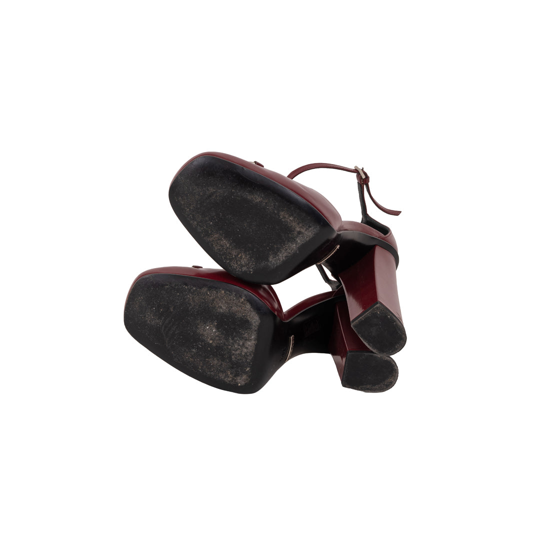Gucci Horsebit Patent Leather Slingback Heels