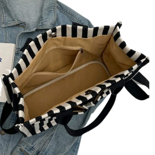 Stipped Brand New Tote Bag