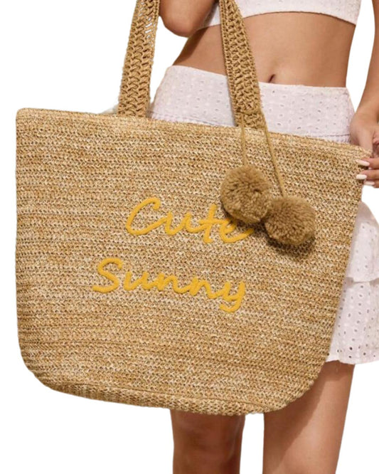 Women's Vacation Straw Large Capacity Versatile Casual Tote Bag
