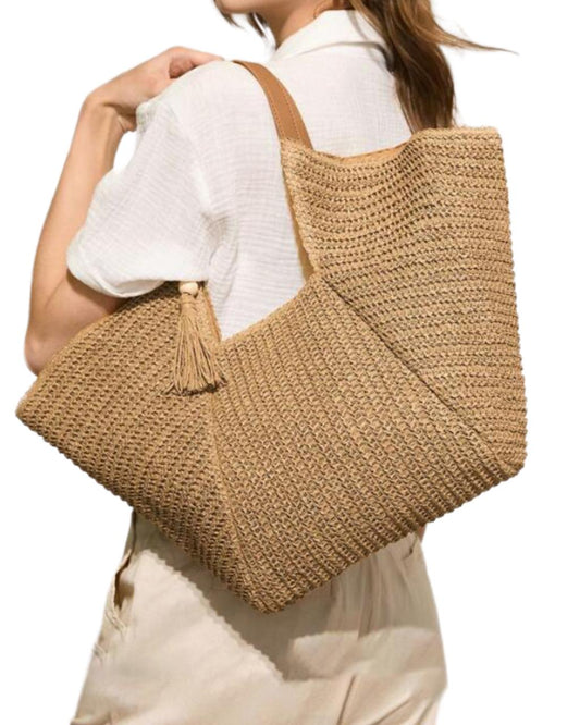 Women's Bohemian Style Large Capacity Woven Tote Bag