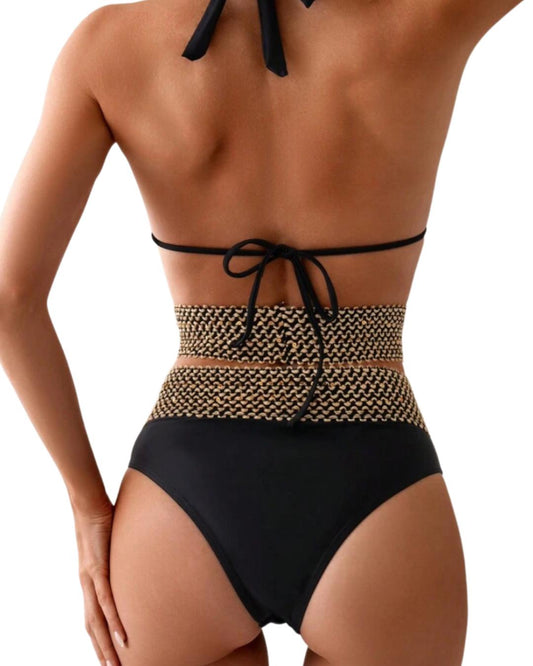 2 Pieces High Waist Split Bikini Swimwear