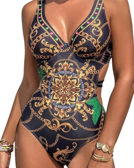 Summer Beach Ladies' One-Piece Swimsuit