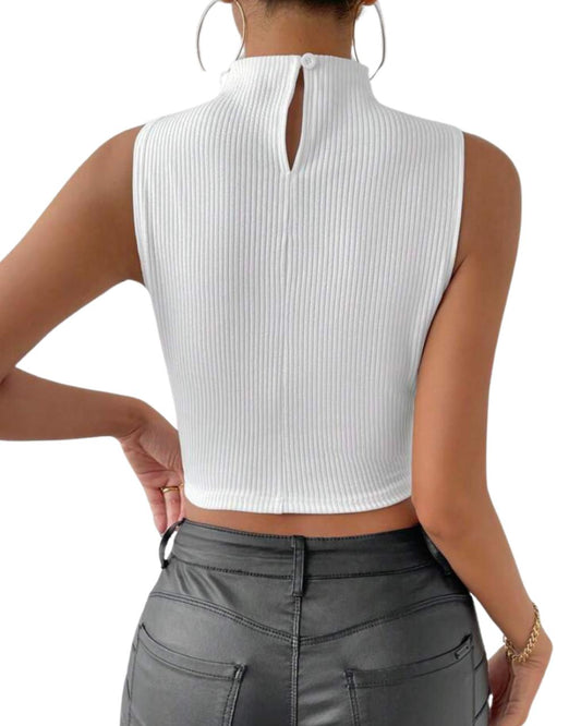 Twist Front Crop Tank Top