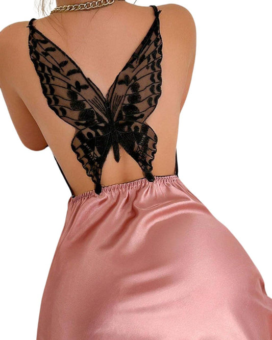 Women's Backless Spaghetti Strap Mini Dress