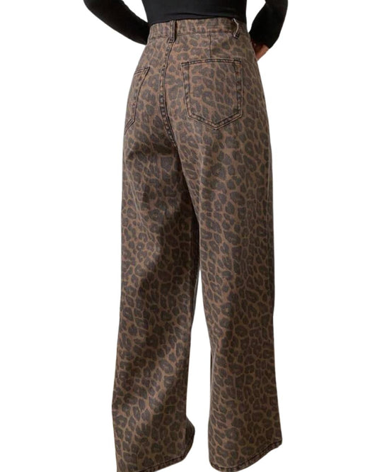 Women's Loose Leopard Print Pants