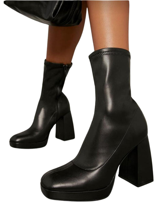 Above Ankle Block Boots