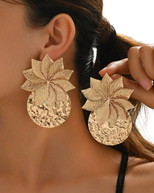 1 Pair New Creative Versatile Summer Flower Earrings