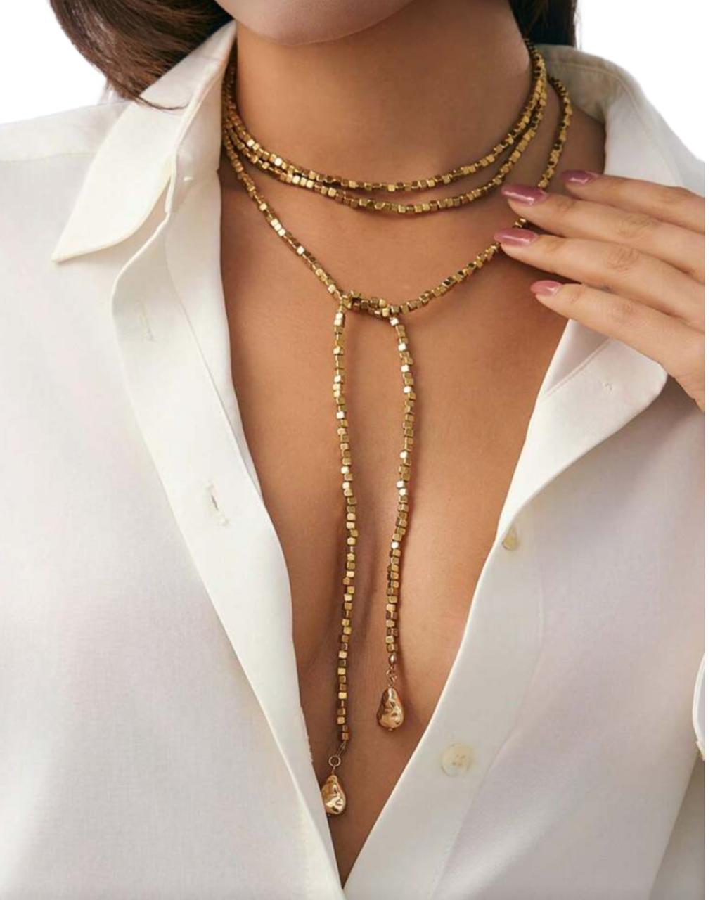 1pc Hiphop Irregular Bead Necklace