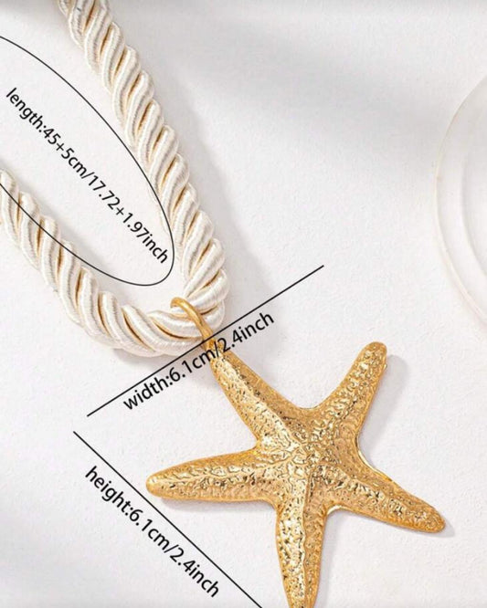 1pc Summer Beach Starfish Necklace
