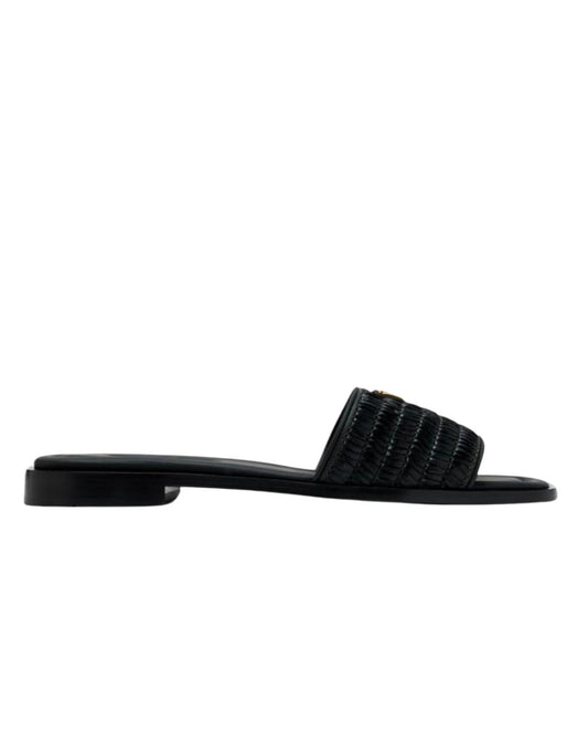 Prada Crochet Slide Sandals