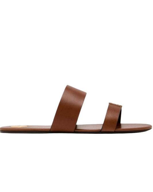 Saint Laurent Babylone Leather Slides