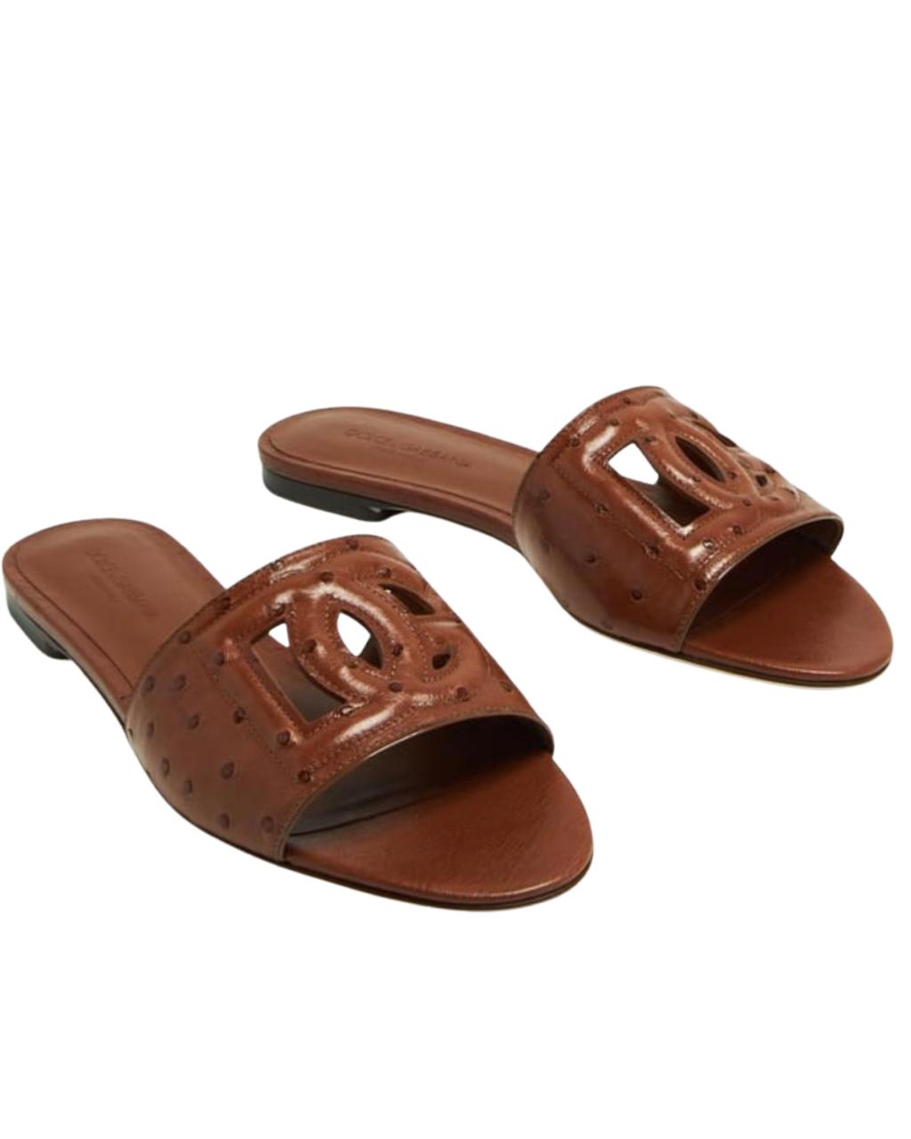 Dolce & Gabbana DG Logo Flat Sandals