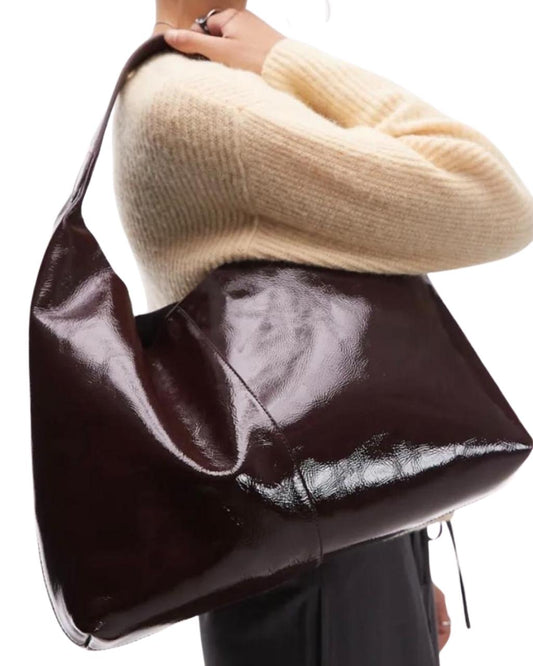 & Others Stories Large Leather Tote Bag
