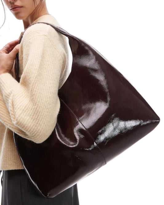 & Others Stories Large Leather Tote Bag