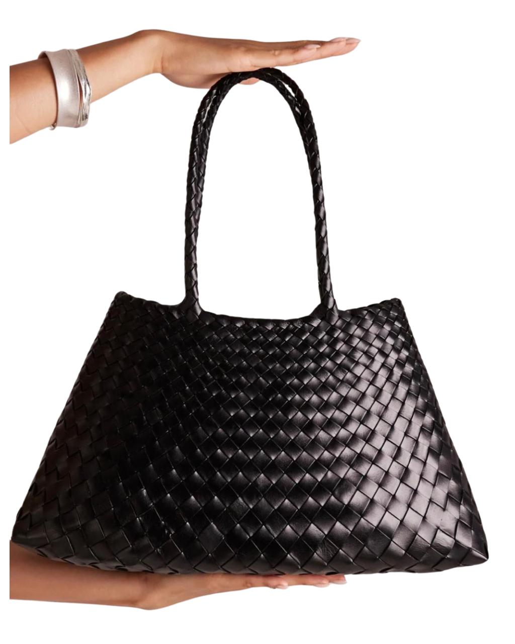 Dragon Diffusion Santa Croce Small Woven Leather Bag