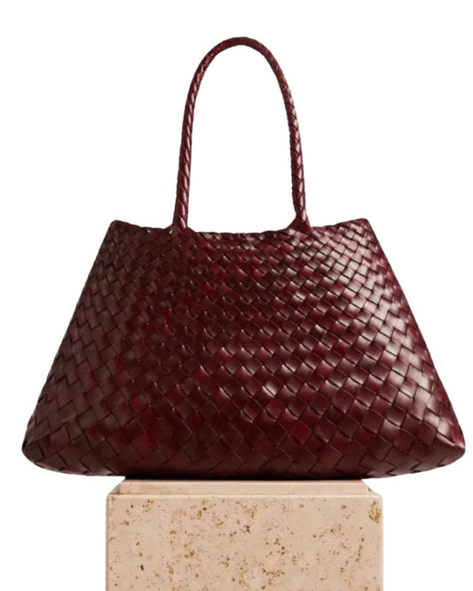 Dragon Diffusion Santa Croce Small Woven Leather Bag